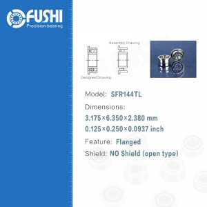 Dental Bearing SFR144TLZ ( 4 Pcs ) ABEC-7 P4 Grade For Handpiece Turbine High Speed SFR144 TL Z Dental Drill Bearings