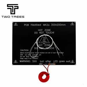 MK2A 300*200*3MM Heatbed Aluminum Plate With Led Thermsitor RepRap Ramps 1.4 Like MK2B MK3 Heated Bed For 3D Printer Parts