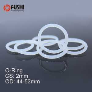 CS2mm Silicone O RING OD 44/45/46/47/48/49/50/51/52/53*2 mm 50PCS O-Ring VMQ Gasket seal Thickness 2mm ORing White Red Rubber
