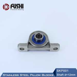 SKP001 Bearing Shaft 12mm ( 1 Pc ) SSKP001 Stainless Steel Pillow Block S KP001 12 mm Bearings