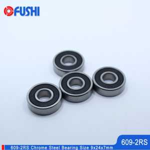 609-2RS Bearing 9x24x7 mm 10PCS Miniature 3D Printer Parts Skateboard Scooter Roller Skates Wheel 609 RS Ball Bearings 609 2RS