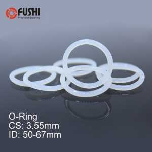CS3.55mm Silicone O RING ID 50/51.5/53/54/56/58/60*3.55 mm 50PCS O-Ring VMQ Gasket seal Thickness 3.55mm ORing White Red Rubber
