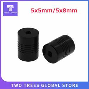 Two trees Flexible Black shaft Coupler (5*8 5*5mm)  CNC Stepper Motor Aluminum Alloy Flexible Coupling 5X8 5X5 couplings