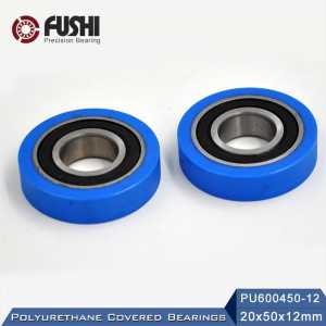 PU 6004 Polyurethane Covered Bearing 20*50*12 mm ( 2 Pcs ) Shaft 20mm PU600450-12 Urethane Cover PU6004 Bearings