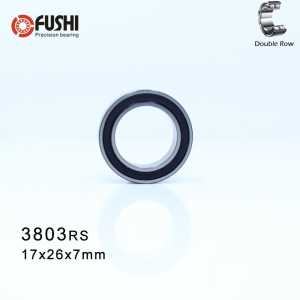 3803-2RS Bearing 17*26*7 mm ( 1 Pc ) 3803 2RS Double Row Sealed 3803 RS Angular Contact Ball Bearings