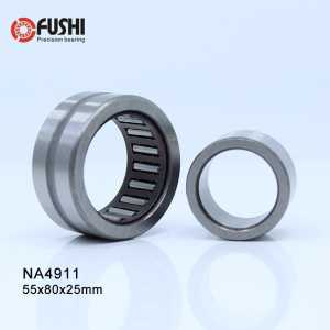 NA4911 Bearing 55*80*25 mm ( 1 PC ) Solid Collar Needle Roller Bearings With Inner Ring 4524911 4544911/A Bearing