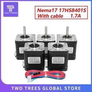 Usongshine 5pcs/lot 3D printer motor 4-lead Nema17 Stepper Motor 42 motor Nema 17 motor 42BYGH 1.7A (17HS8401S) with DuPont