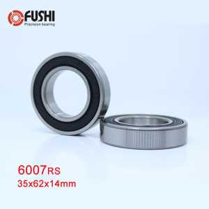 6007RS Bearing ABEC-3 (2 PCS) 35*62*14 mm Deep Groove 6007-2RS Ball Bearings 6007RZ 180107 RZ RS 6007 2RS EMQ Quality