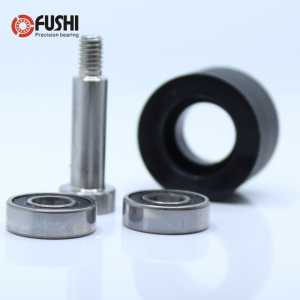 PU 698 bearing 8*35*30 mm Rubber-coated bearing wheel for Sliding doors wear-resistant guide wheel