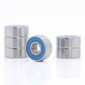 FUSHI R2-2RS Bearings Blue Sealed Inch Size , 6 Pcs ABEC-3 R2RS Shaft Ball Bearing R2 Parts For Hobby RC Car Truck