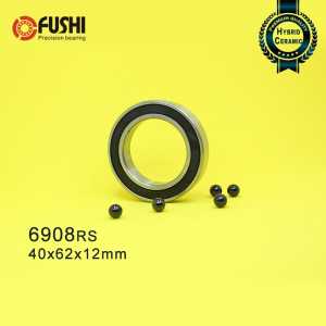 6908 Hybrid Ceramic Bearing 40x62x12 mm ABEC-1 ( 1 PC ) Bicycle Bottom Brackets & Spares 6908RS Si3N4 Ball Bearings