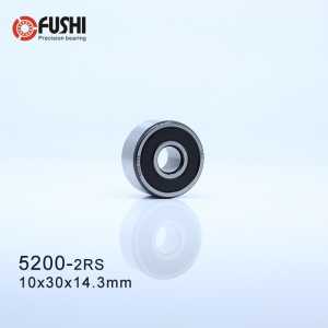 5200 2RS Bearing 10 x 30 x 14.3 mm ( 1 PC ) Axial Double Row Angular Contact 5200RS 3200 2RS 3056200 Ball Bearings