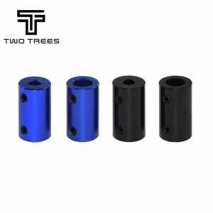 2Pcs a lot Black Color Flexible Aluminum Alloy Coupling Bore 5mm/8mm 3D Printers Part Shaft Coupler Screw Part For Stepper Motor