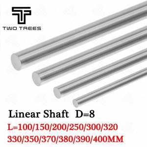 Smooth Rods OD8mm Length 100 to 400mm Optical Axis 3Dprinter Part Chromed stainless Steel Rail Linear Shaft Guide Slide CNC Part
