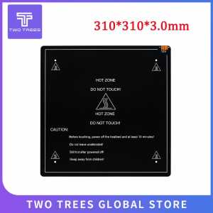 3D Printer Parts  Aluminium heatbed MK3 310*310*3mm 12V black MK3 hotbed latest  for Hot-bed Support 12V/24 for Creality 3D CR10