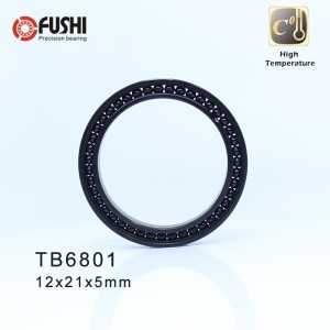 6801 High Temperature Bearing 12*21*5 mm ( 2 Pcs ) 500 Degrees Celsius Thin Section Bearings Full Ball Bearing