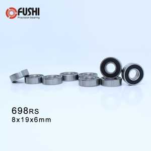 698 2RS ABEC-1 (100PCS) 8x19x6mm  Sealed Miniature Ball Bearings 619/8 2RS