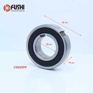 CSK25PP One Way Bearing Clutches 25*52*15mm ( 1 PC) With Keyway CSK6205PP FreeWheel Clutch Bearings CSK205PP