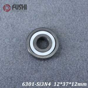 6301 Full Ceramic Bearing ( 1 PC ) 12*37*12 mm Si3N4 Material 6301CE All Silicon Nitride Ceramic Ball Bearings
