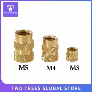 Mellow Brass Hot Melt Inset Nuts Heating Molding Copper Thread 3D Printer Parts SL-type Double Twill Knurled Injection Brass Nut