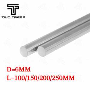 6mm 6x100/120/150/200/250mm linear shaft Rail Optical Axis Chrome stainless Steel Smooth Linear Rods axis 3d printer cnc part
