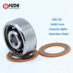 S95 2OS Bearing 5x9x3 mm CB ABEC7 Stainless Steel Hybrid Ceramic Bearing DRY Ocean Fishing Reels Ball Bearings S95C