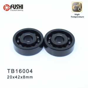 16004 High Temperature Bearing 20*42*8 mm ( 2 Pcs ) 500 Degrees Celsius Thin Section Bearings Full Ball Bearing
