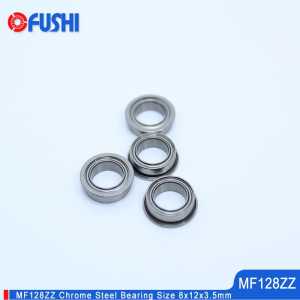 MF128ZZ Flange Bearing 8x12x3.5 mm 10PC Double Shielded Miniature Flanged MF128 Z ZZ Ball Bearings MF128-2Z MF128Z