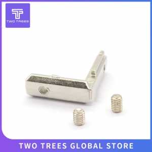 20pcs/lot T Slot L Shape Type With M4 Screw 90 Degree 2020 EU Aluminum Profile Accessories Inside Corner Connector Bracket