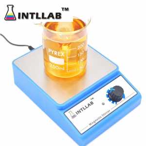 Laboratory chemistry magnetic stirrer magnetic mixer with stir bar 3000 rpm 0.86W AC100 to 240V