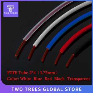 PTFE Tube ID 2mm OD 4mm Clear ptfe PiPe J-head hotend RepRap Rostock Bowden Extruder Throat For 1.75mm filament  3d V5 V6
