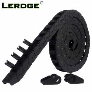 LERDGE 3D Printer Parts Drag Chain Wire Carrier Machine Tools Plastic Towline Nylon Cable Bridge open outside 10*11 1M