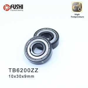 6200ZZ High Temperature Bearing 10*30*9 mm  ( 2 Pcs ) 500 Degrees Celsius Full Ball Bearing