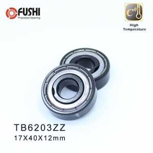 6203ZZ High Temperature Bearing 17*40*12 mm ( 2 Pcs ) 500 Degrees Celsius Full Ball Bearing
