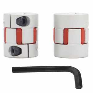 2PCS Aluminium Plum Flexible Shaft Coupling Diameter 20mm Length 25mm for 3D Printer CNC Machine and Servo Stepped Motor