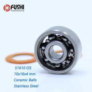 S1610 2OS Bearing 10x16x4 mm CB ABEC7 Stainless Steel Hybrid Ceramic Bearing DRY Ocean Fishing Reels 1610 Ball Bearings S1610C