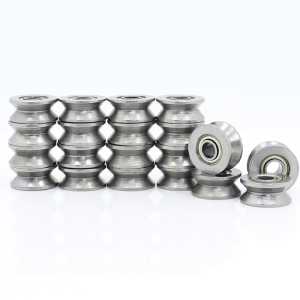 High Carbon Steel V624ZZ (20 Pcs) V Groove Sealed Ball Bearing 624VV Guide Track Roller Bearing V624 Embroidery Machine Bearing