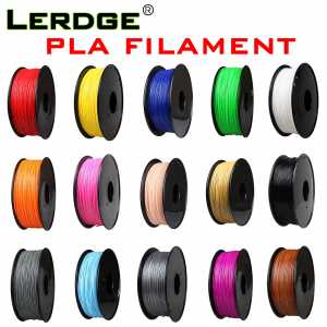 LERDGE 3d printer PLA Filament  1.75mm 1KG Solid Carbon fiber Transparent Fluo Glow Twinkling Light Change Multicolor Gradient