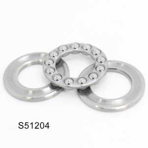 S51204 Bearing 20*40*14 mm ( 2PCS ) ABEC-1 Stainless Steel Thrust S 51204 Ball Bearings