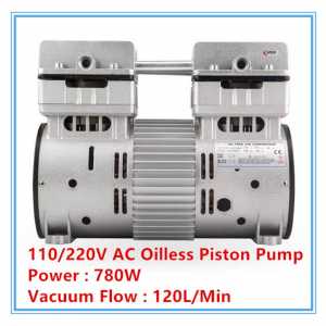 HYW-780 AC110/220v 780w AC small drying box vacuum pump mini oil-free vacuum pump 120L/min vacuum flow