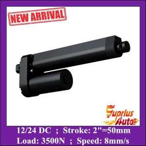 Heavy load 3500N/ 350KGS/ 770LBS 12/24/36V DC linear actuator with 2inch=50mm stroke 8mm/s speed electric linear actuator