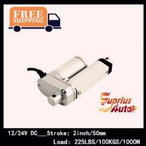 12/24V DC , 2inch/50mm Linear Actuator , 225LBS/100KGS/1000N Small Load Linear Actuator,Free Shipping By express