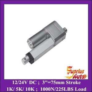 12v dc Electric Linear Actuator motor with Potentiometer feedback 75mm/ 3