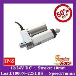 50% Discount ! 12v super mini 10mm stroke linear actuator with 225lbs/ 1000N load electric linear actuator