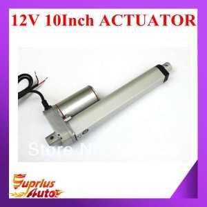 12V actuator linear, 250mm/ 10inch stroke, 900N/90KG/198LBS load linear actuator