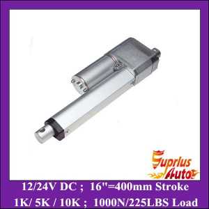 Position Feedback 12V Linear Actuator ! 16inch/ 400mm stroke 1000N/ 225LBS load electric linear actuator with potentiometer