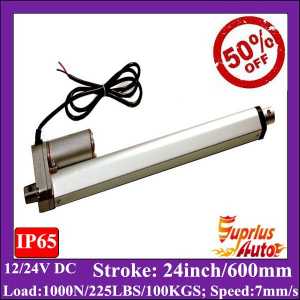 12v  linear actuator 24inch/600mm stroke, 1000N/100kgs load recliner chair electric linear actuator