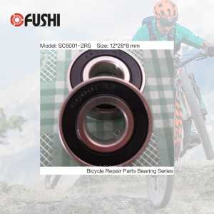 6001-2RS Stainless Bearing 12*28*8 mm ( 1 PC ) ABEC-3 6001 RS Bicycle Hub Front Rear Hubs Wheel 12 28 8 Ceramic Balls Bearings