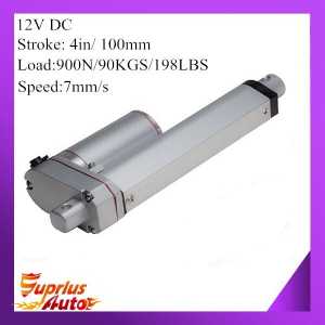 12V 100mm 4inch adjustable stroke 900N 198LBS load 7mm/s 0.28inch/s speed mini industry heavy duty linear actuator SL14 hot sell