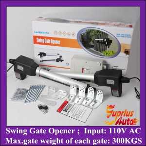 Stock Clearance ! 110V AC Input 300KGS Lift Capacity Swing Gate Opener, Double-Leafs Automation Gate Operator